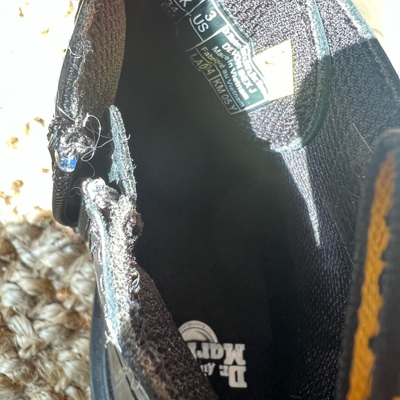 Dr. Martens Black Leather Combat Boots - Picture 9 of 11